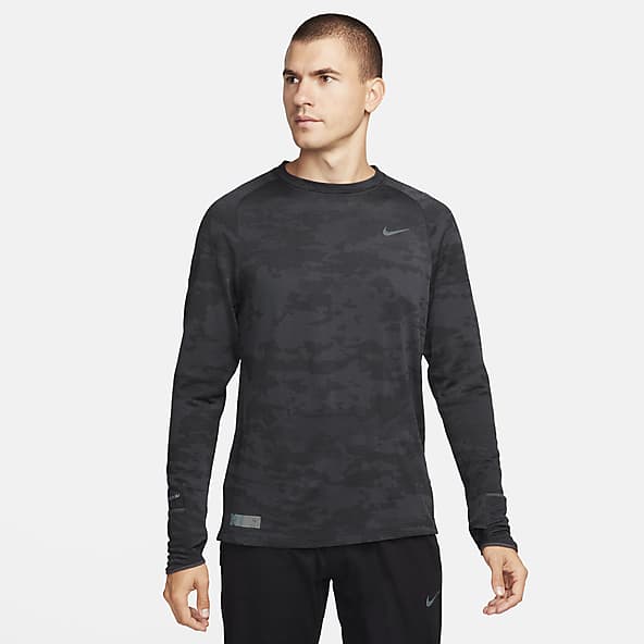 Nike men's therma sphere element long sleeve crew running shirt shop